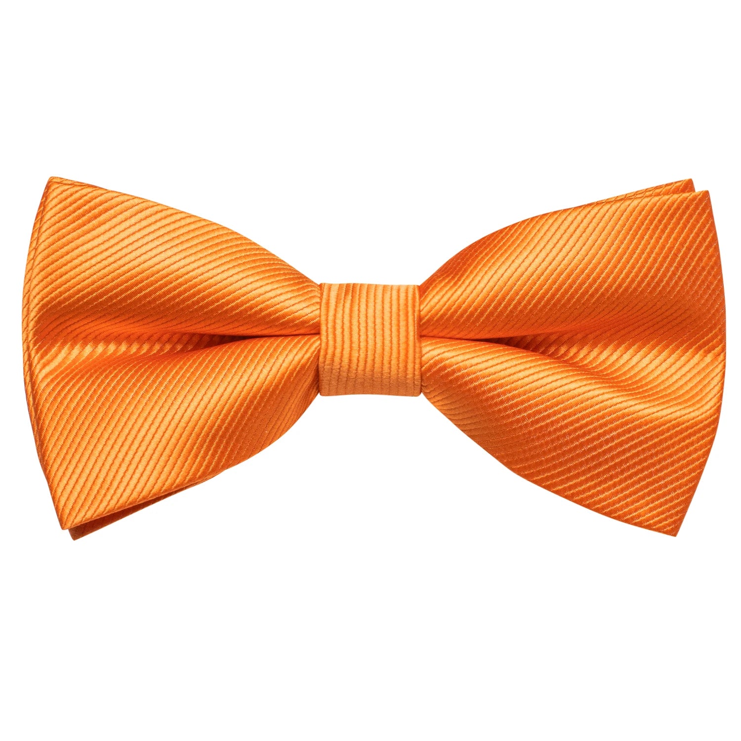 Solid Silk Bow Tie Hanky Cuff Links Set