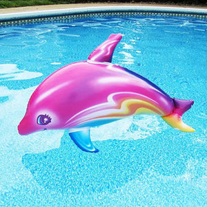 Colorful Inflatable Dolphin Pool Beach Toy