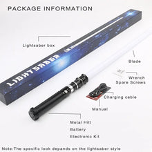 Heavy Dueling RGB Laser Sword Metal Hilt Smooth Swing Lightsaber