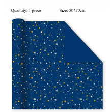 50*70cm Star Wrapping Paper Meteor Ribbon Gift Box