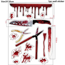 Halloween Bloody Wall Stickers Decorations