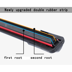 Universal Car Windshield Wiper Blades Soft Double Layer