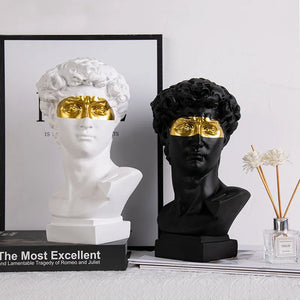 David Head Resin Statue