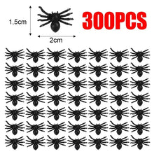 Mini Black Plastic Fake Spiders