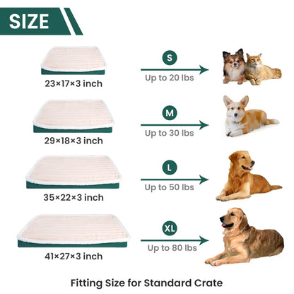 Washable Dog Bed Mat with Zipper