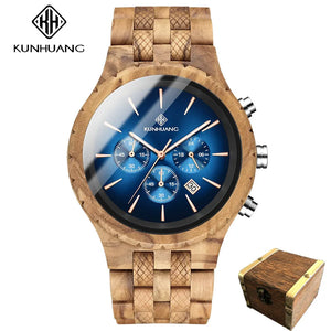 Wood Quartz Luminous Watch