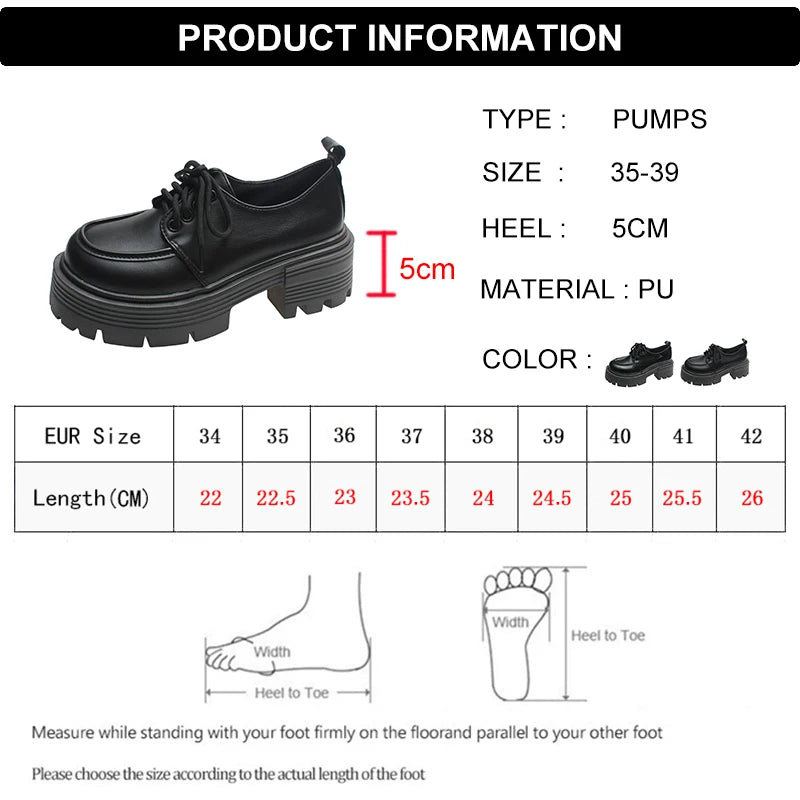 Lucyever Patent Leather Platform Shoes