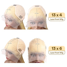 613 Blonde Wave Human Hair Lace Frontal Glueless Wig
