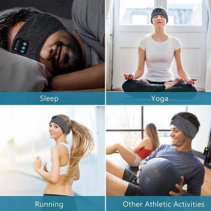 Bluetooth Thin Soft Elastic Comfortable Wireless Headband  Headset