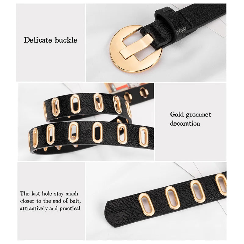 Maikun Adjustable Hole Alloy Pin Buckle Belt 