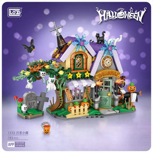 Halloween Building Block Hut House