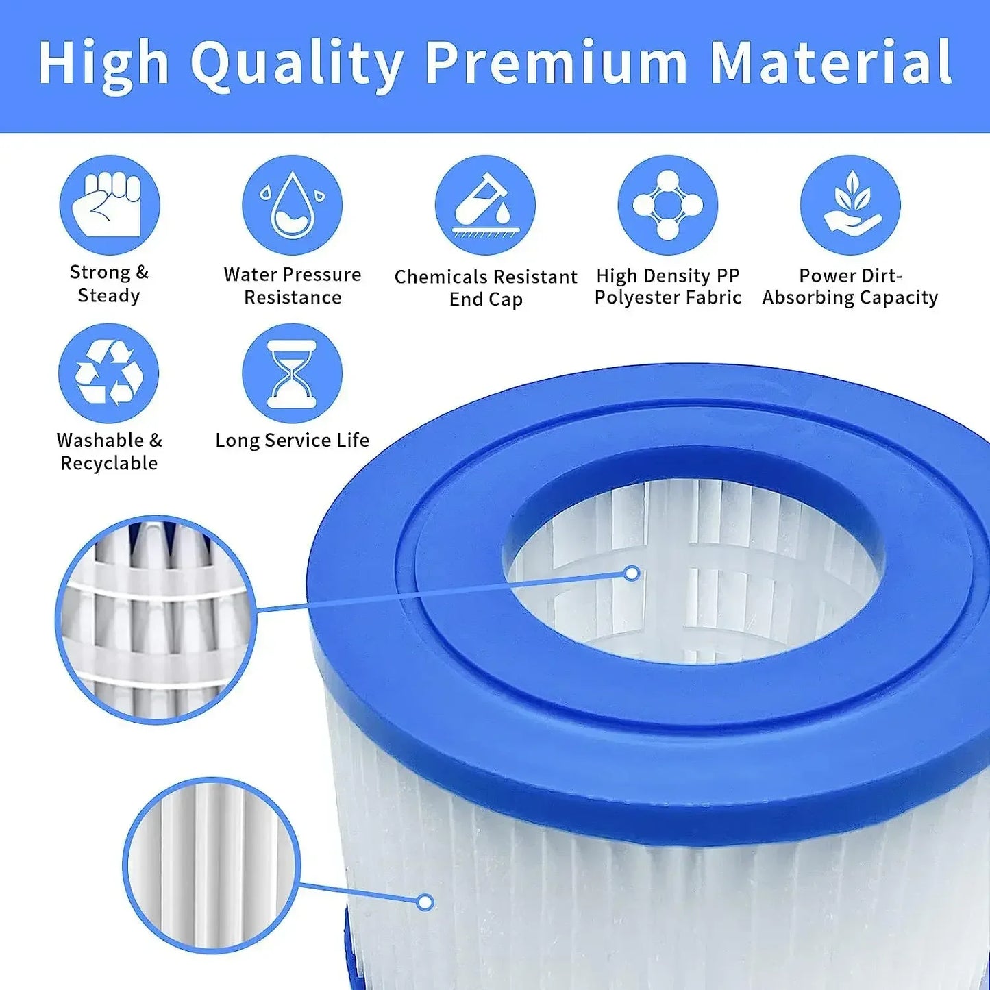 1PC Pool Filter Pump Cartridge