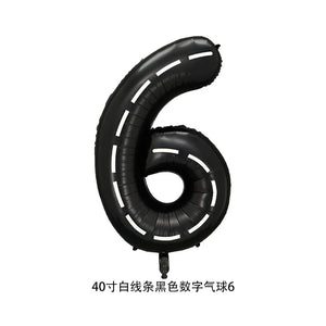 40'' Number Racetrack Balloons