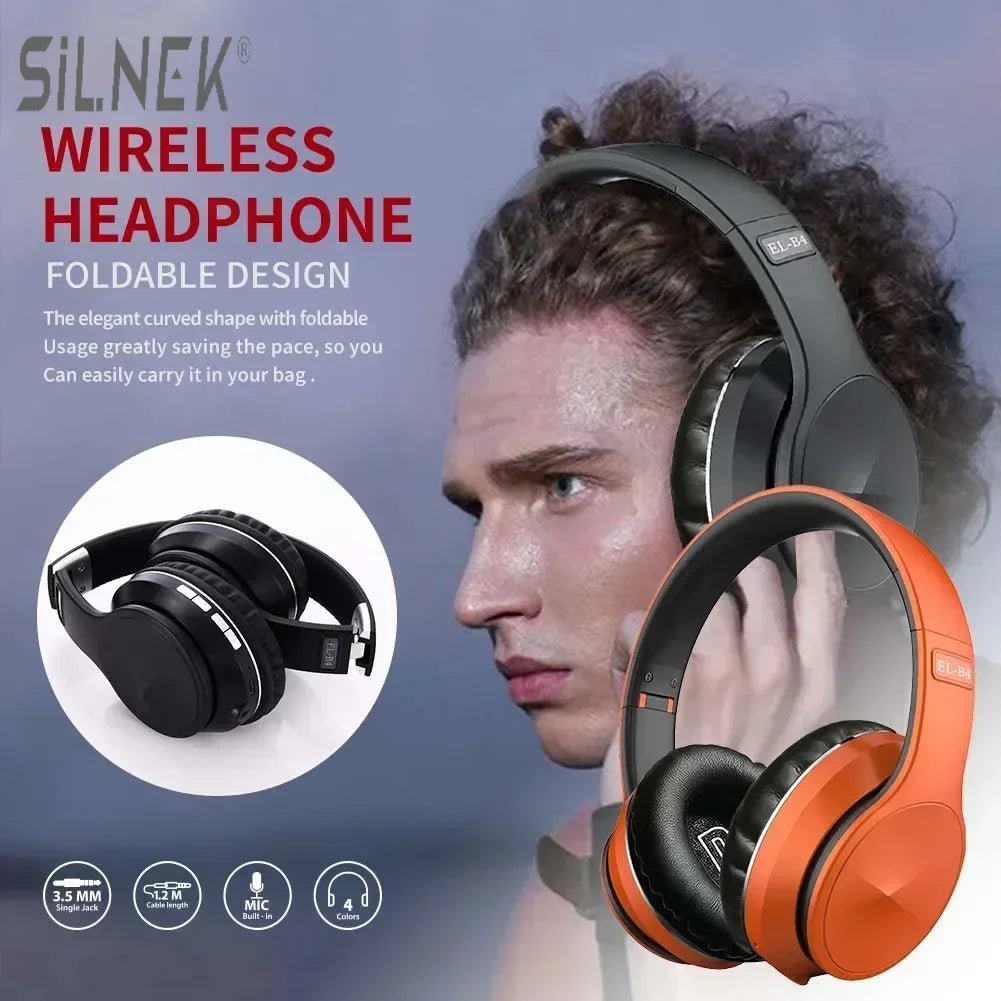 Foldable Bluetooth Earmuffs Headset with FM Radio TWS Wireless