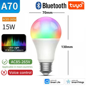 TNCE Tuya E27 WIFI Zigbee Bluetooth Dimmable Light with Alexa Google Home