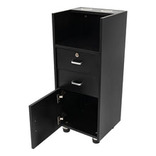 Rolling Hair Station Storage Cabinet