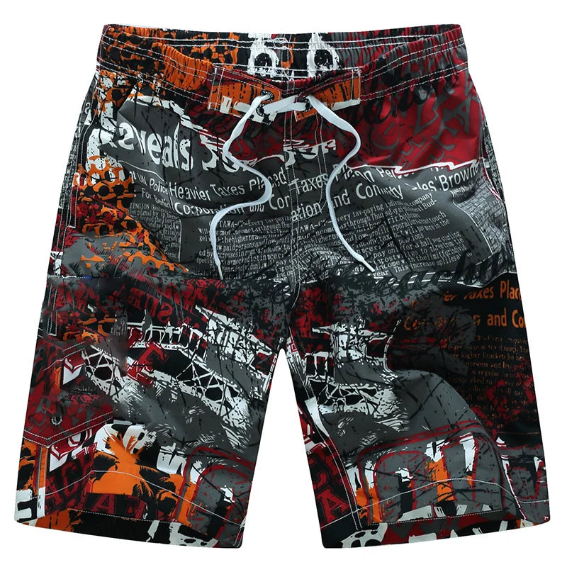 Printed Briefs Swimming Trunks