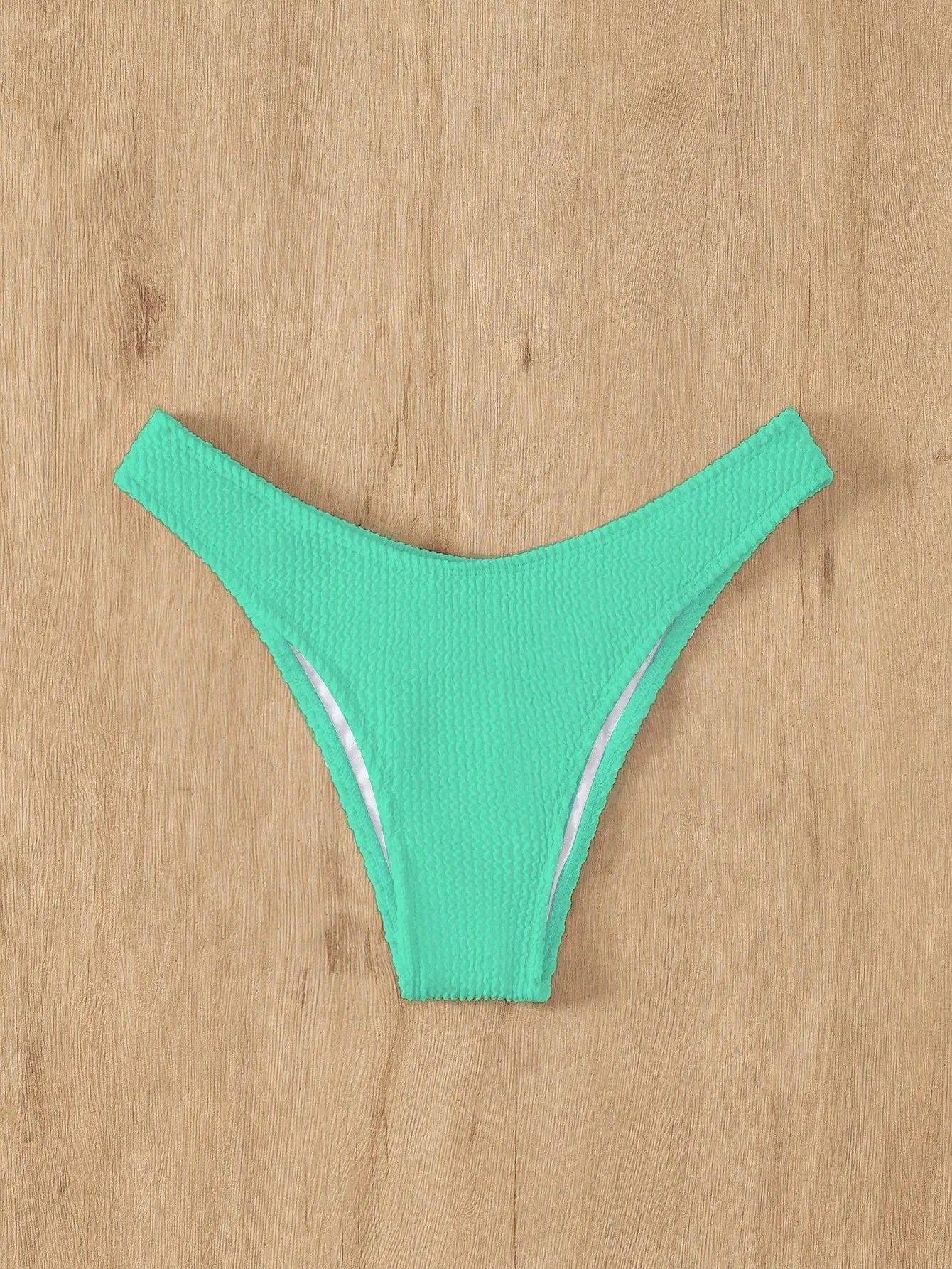 Three Point Non-Steel Ring Gathered Tail Wave Swimsuit