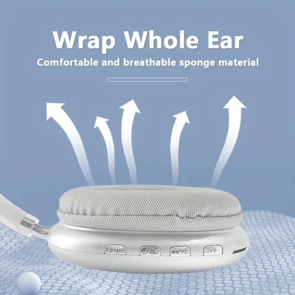 P9 Wireless Bluetooth Headphones Noise Cancelling with Mic Pods