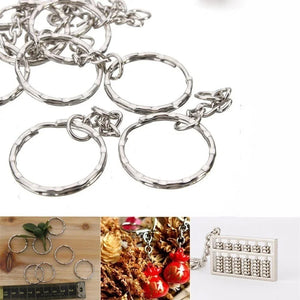 Silver Plated Metal Blank Keychains