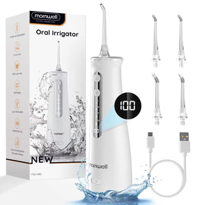 Cordless Water Dental Flosser 4 Jet Tips 4 Modes