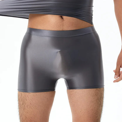 Shiny Glossy Transparent Ultra-thin Boxer Briefs