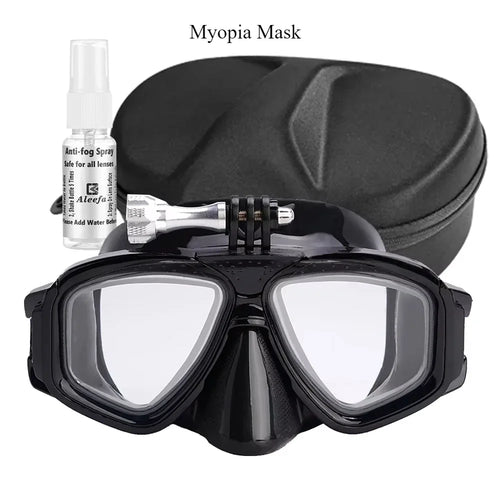 Tempered Lends Diving Mask with GoPro Mount