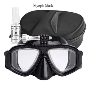 Tempered Lends Diving Mask with GoPro Mount