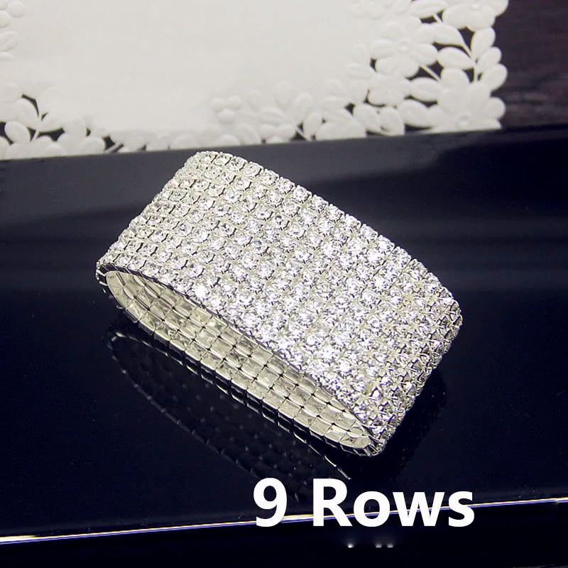 AAA Cubic Zirconia Crystal Elastic Bracelet