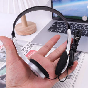 Wired Headphone with Microphone Universal Adjustable