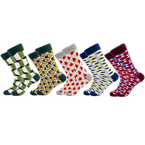 Multiple Pairs Geometric Print Socks