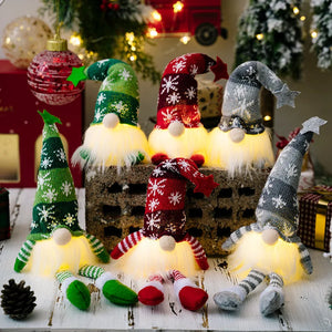 20/30cm LED Faceless Elf/Gnome with Lights Christmas Decoration