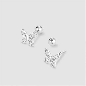 925 Silver Needle Piercing Helix Stud Earrings