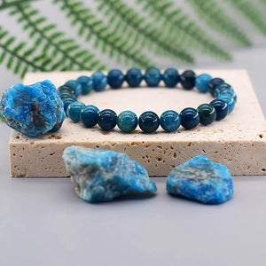 Reiki Apatite Natural Stone Blood Circulation Beads