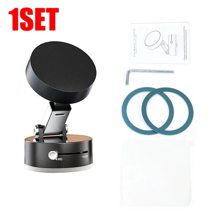 Double Sided Hands-Free Vacuum Adsorption Magnetic Suction Cup Phone Mount