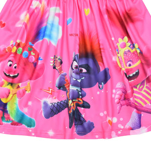 Troll Dress Cartoon Print