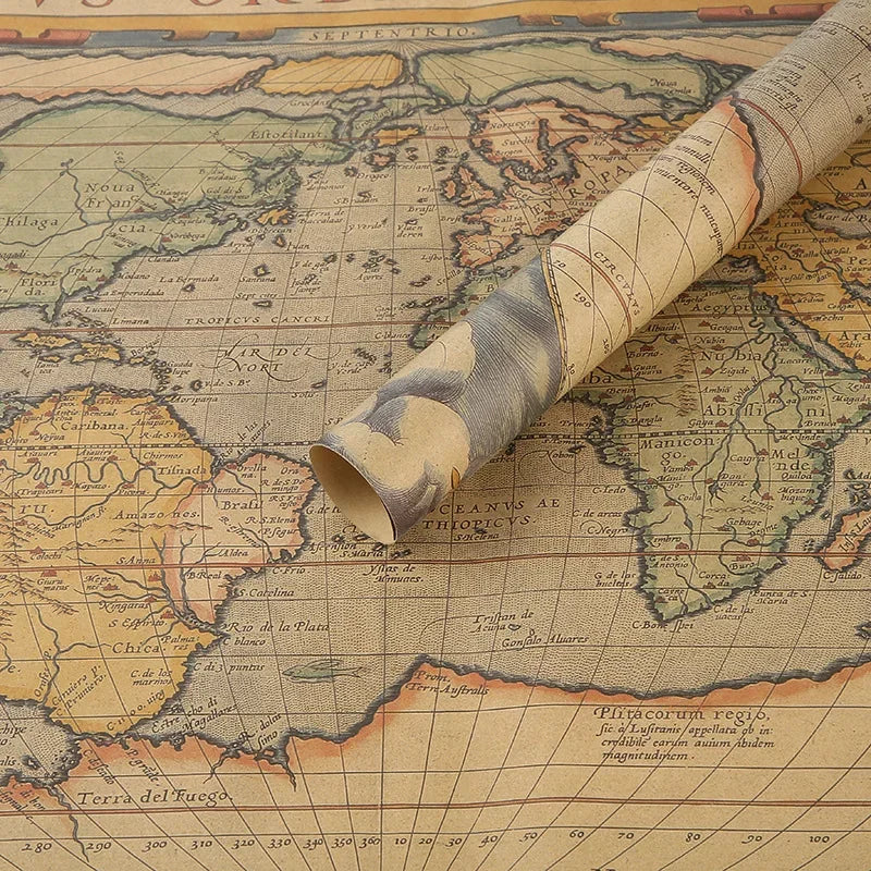 Retro Crafting Wrapping Paper