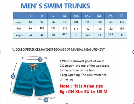 Printed Briefs Swimming Trunks