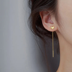 Gold Color Moon Star Clip Earrings For Women