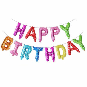 13pcs Happy Birthday Decoration Balloons Pink Blue Letter Foil Ballons Set Birthday Party Decor Air Globos Balony Anniversaire