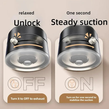 Double Sided Hands-Free Vacuum Adsorption Magnetic Suction Cup Phone Mount