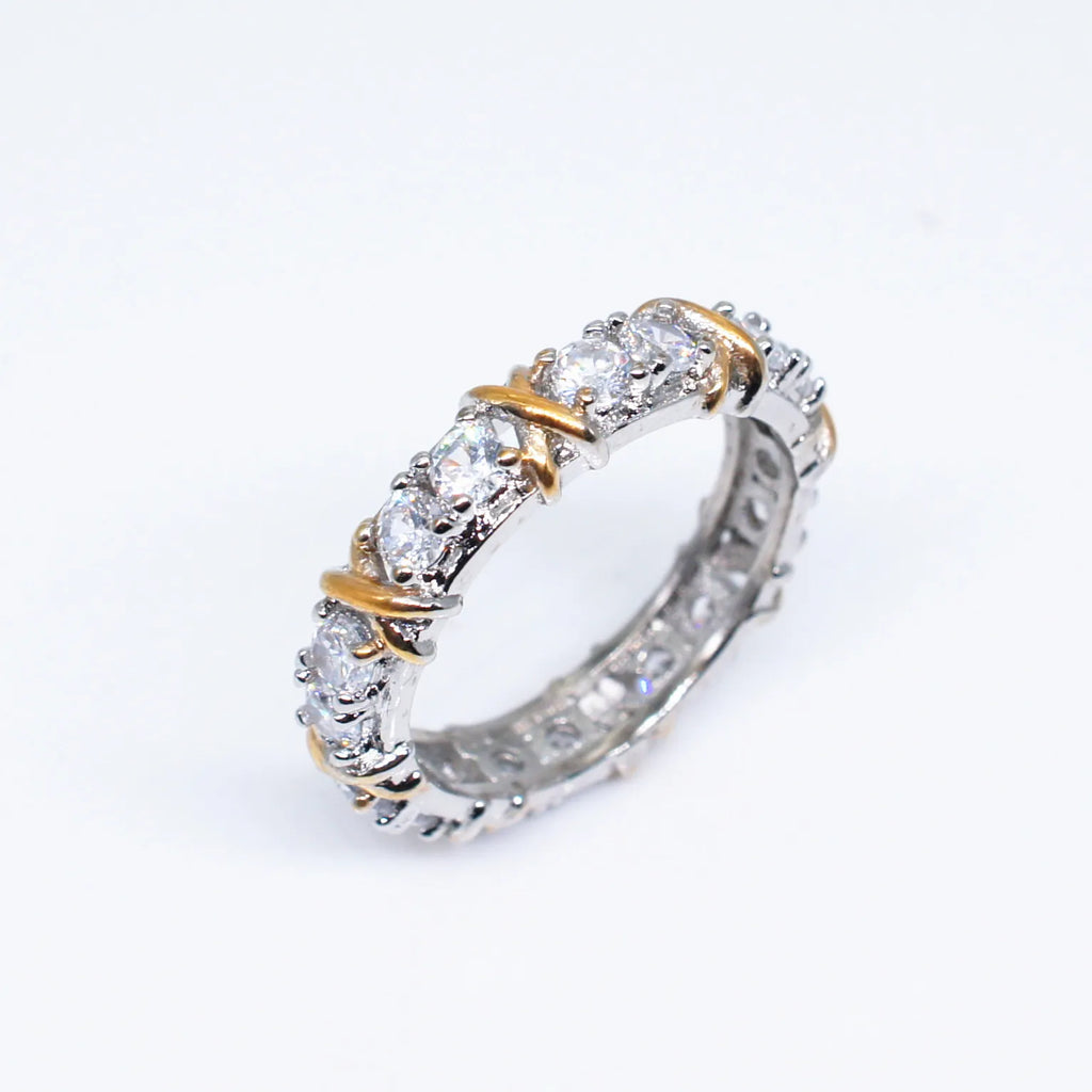 925 Sterling Silver Separation Inlaid Zircon Ring – Arkmis