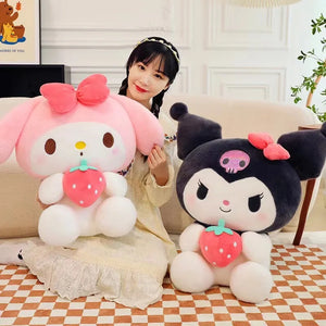 Sanrio Strawberry Kuromi Plush Toy