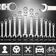 Flexible Ratcheting Combination Wrench Set,