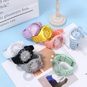 Silicone Band Quartz Watch