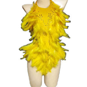 Gold Rhinestone Showgirl Costume