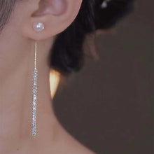 Long Tassel Pearl Dangle Earrings for Women