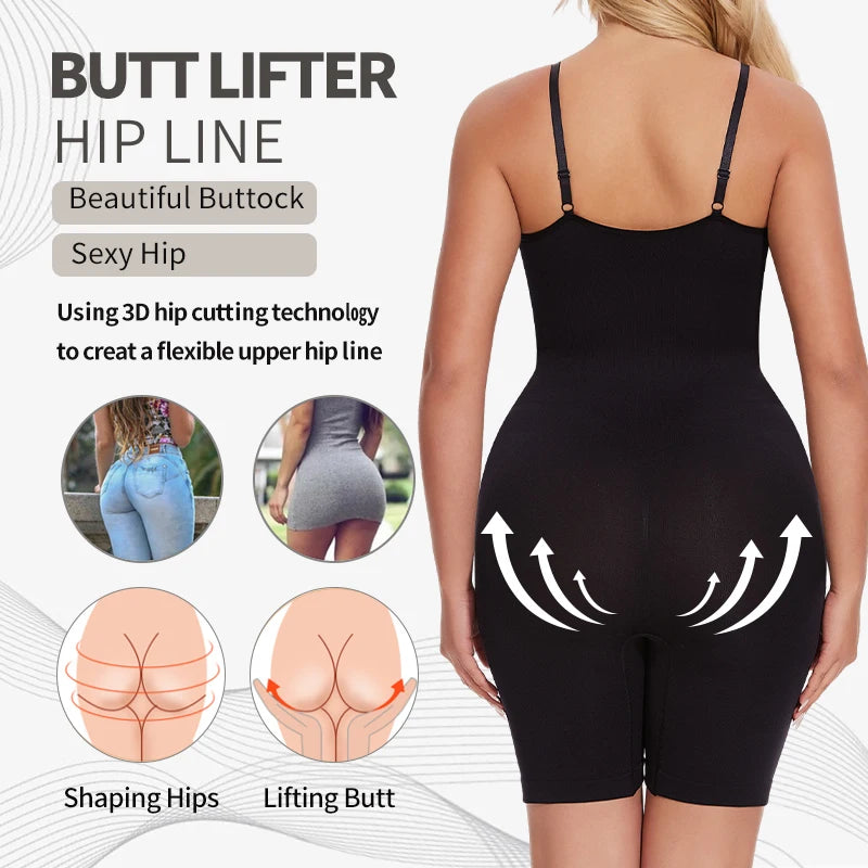 Tank Top Style Tummy Control Full Body Anti Chafing Shaper