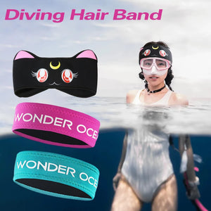 Neoprene Free Diving Straps Cover Hair Protective Wrap