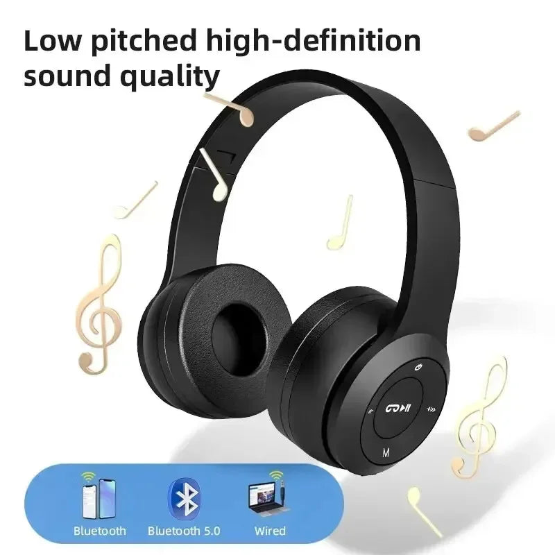 P47 Wireless Bluetooth Noise Cancelling Headphone With Mic